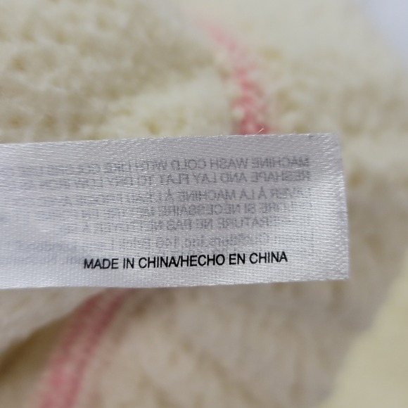 Out From Under Scarlet Fleece Zip Up Hoodie Size S Sherpa Oversized Cream Pink - Picture 7 of 11